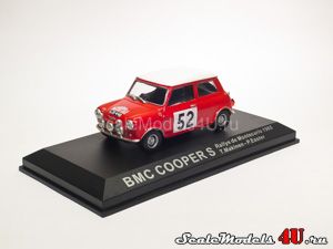 Масштабная модель автомобиля BMC Mini Cooper S Rallye de Montecarlo #52 (T.Makinen - P.Easter 1965) фирмы Altaya (Ixo).