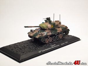 Scale model of Type 61. 10th Tank Battalion 8th Division. Japan - 1993 produced by Altaya, Atlas, Deagostini.