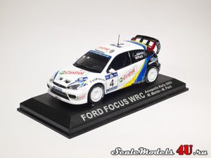 Масштабная модель автомобиля Ford Focus WRC Acropolis Rally 2003 M. Martin - M. Park фирмы Altaya (Ixo).