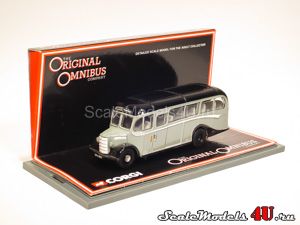 Scale model of Bedford OB Coach - Seagull Coaches produced by Corgi.