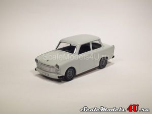 Scale model of Trabant 601S "Der Trabi" White (1989) produced by Vitesse.