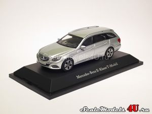 Scale model of Mercedes-Benz E-Class Avantgarde Estate S212 Iridium Silver Metallic (2013) produced by Kyosho.