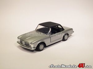 Scale model of Mercedes-Benz 230 SL W113 Hard Top Silver (1963) produced by Gama.