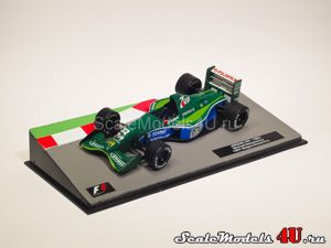 Масштабная модель автомобиля Jordan 191 Belgian Grand Prix #32 - Michael Schumacher (1991) фирмы Altaya (Ixo).