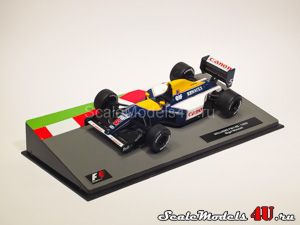 Scale model of Williams Renault FW14B #5 - Nigel Mansell (1992) produced by Altaya (Ixo).